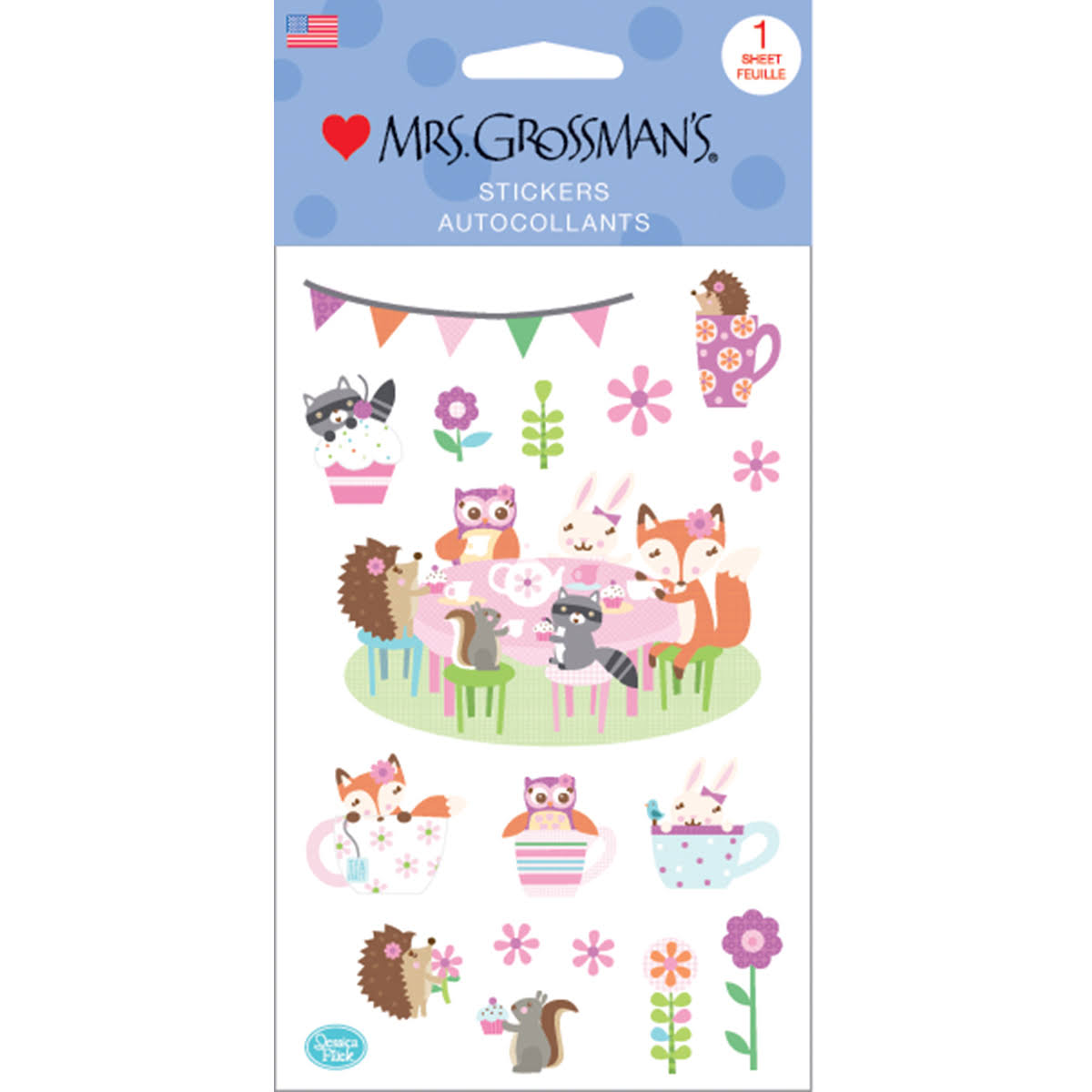 Mrs. Grossman's Stickers - Woodland Tea Party