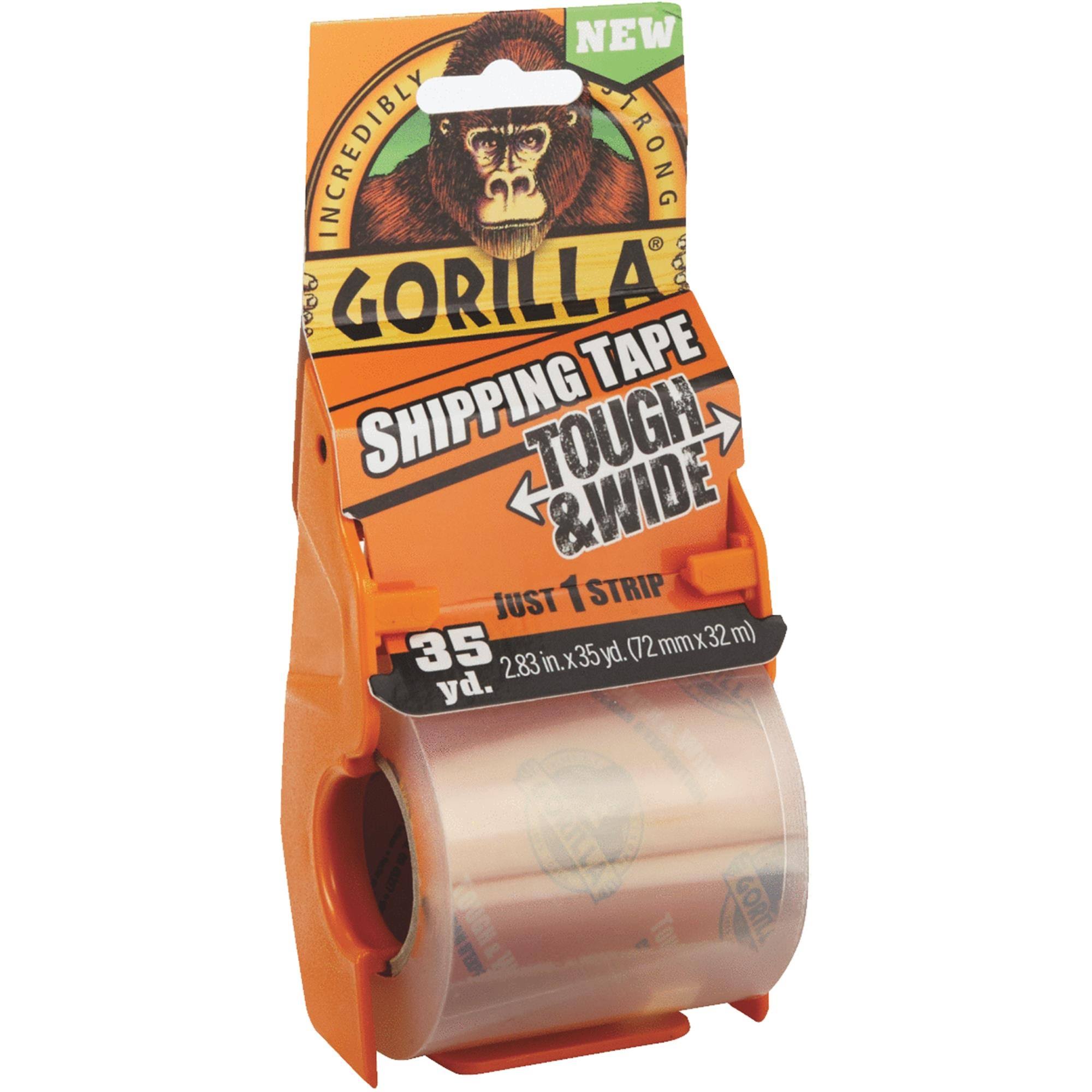 Gorilla Shipping Tape with Dispenser - 2.83 in x 35 yds