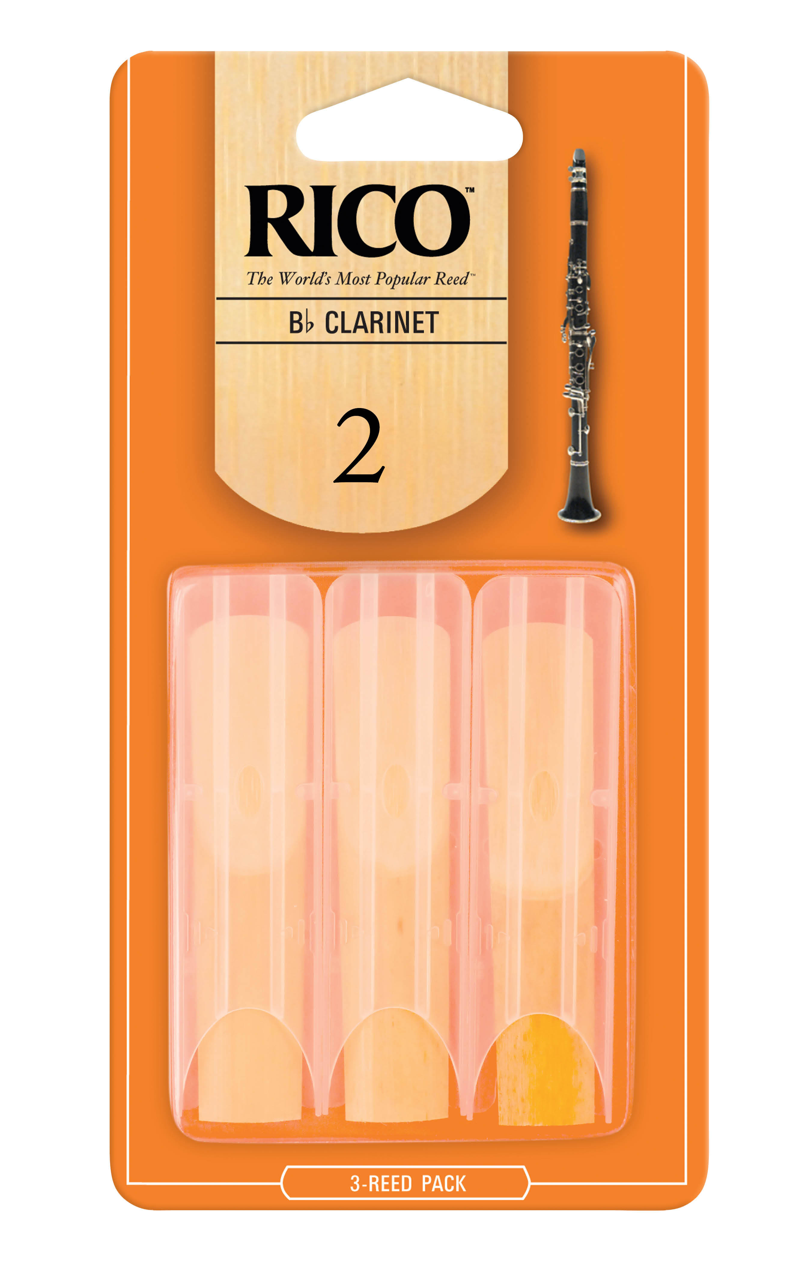 D'addario Rico Clarinet Reeds - 3-Reed Pack