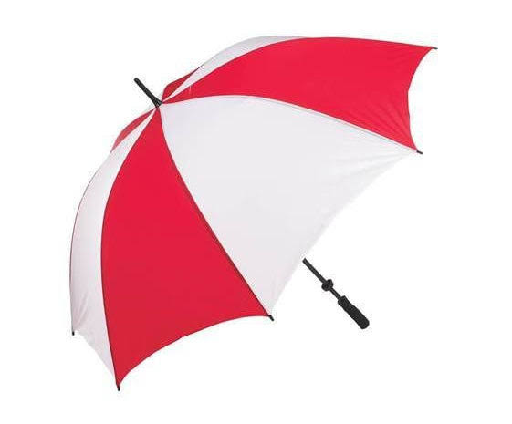 MX Wholesale Golf Umbrella - Red and White, Large