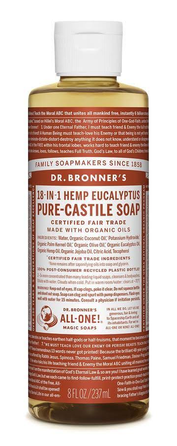 Dr. Bronner's Pure-Castile Soap - Hemp Eucalyptus, 237ml