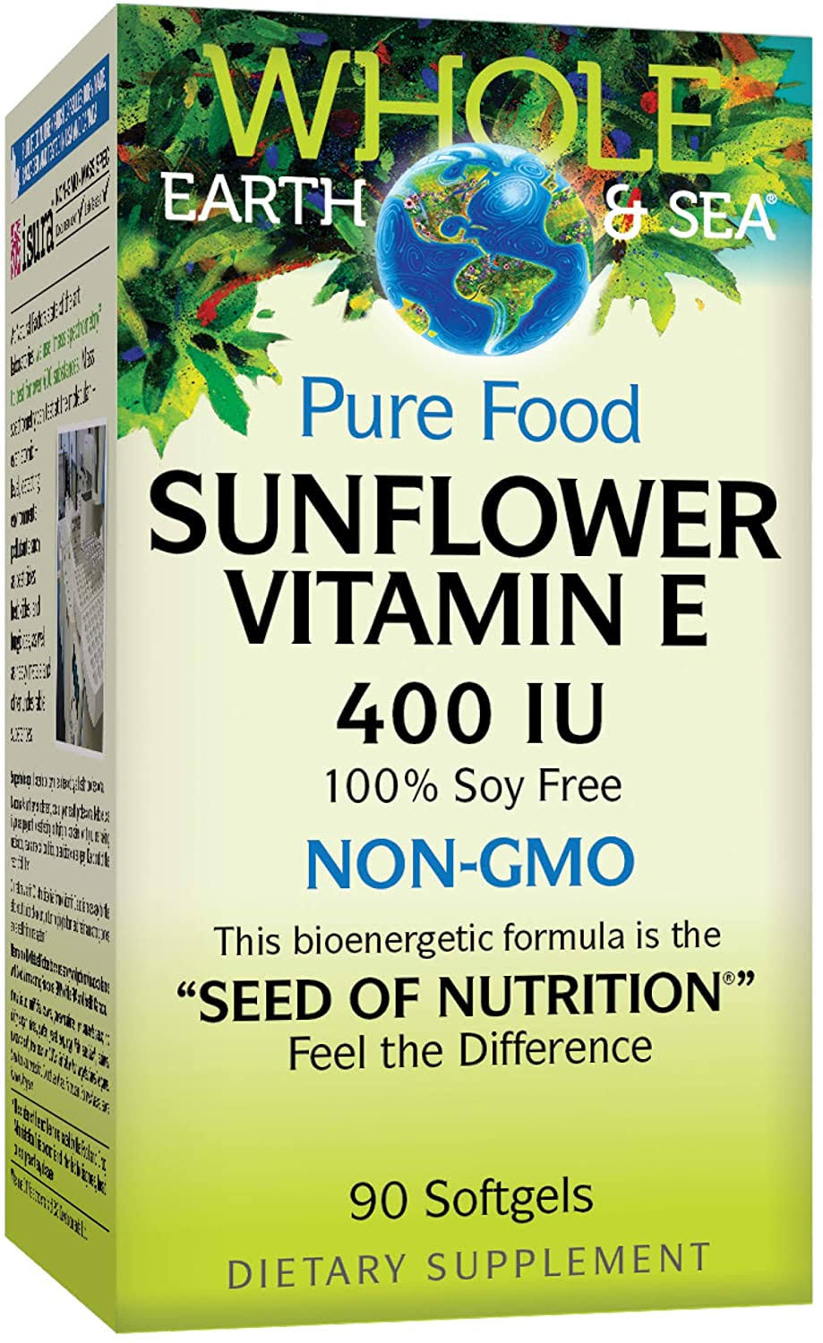 Whole Earth & Sea Sunflower Vitamin E 400 IU Dietary Supplement - 90 Softgels