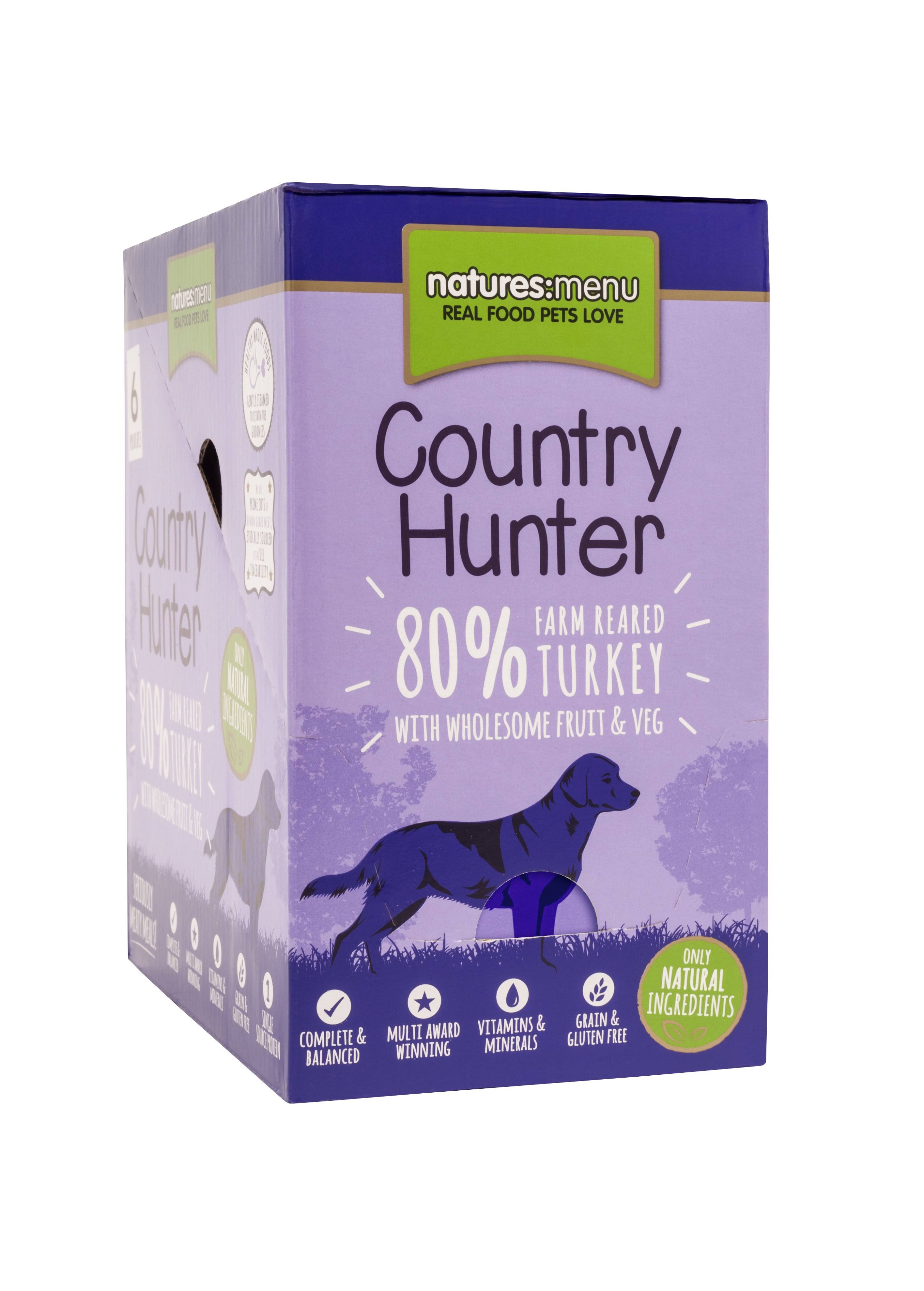 Country Hunter Dog Adult Pouch - Turkey, 6 x 150g Pack
