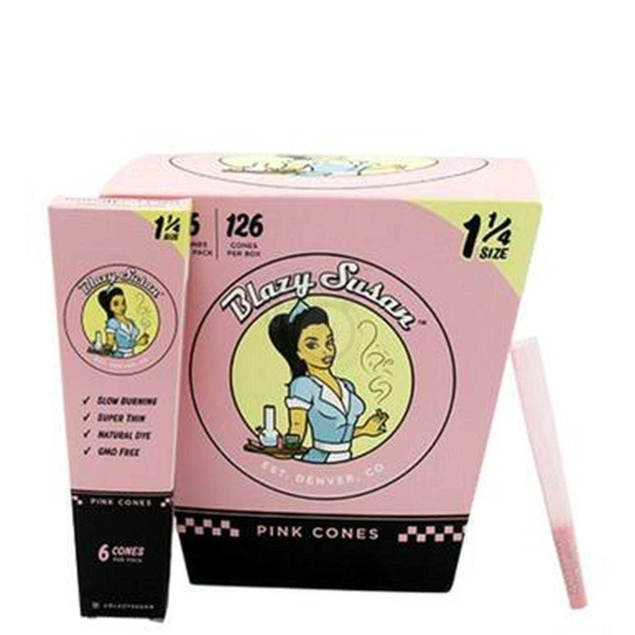 Blazy Susan Pink Prerolled Cones - King Size 3 Pack | Vegan, Non GMO