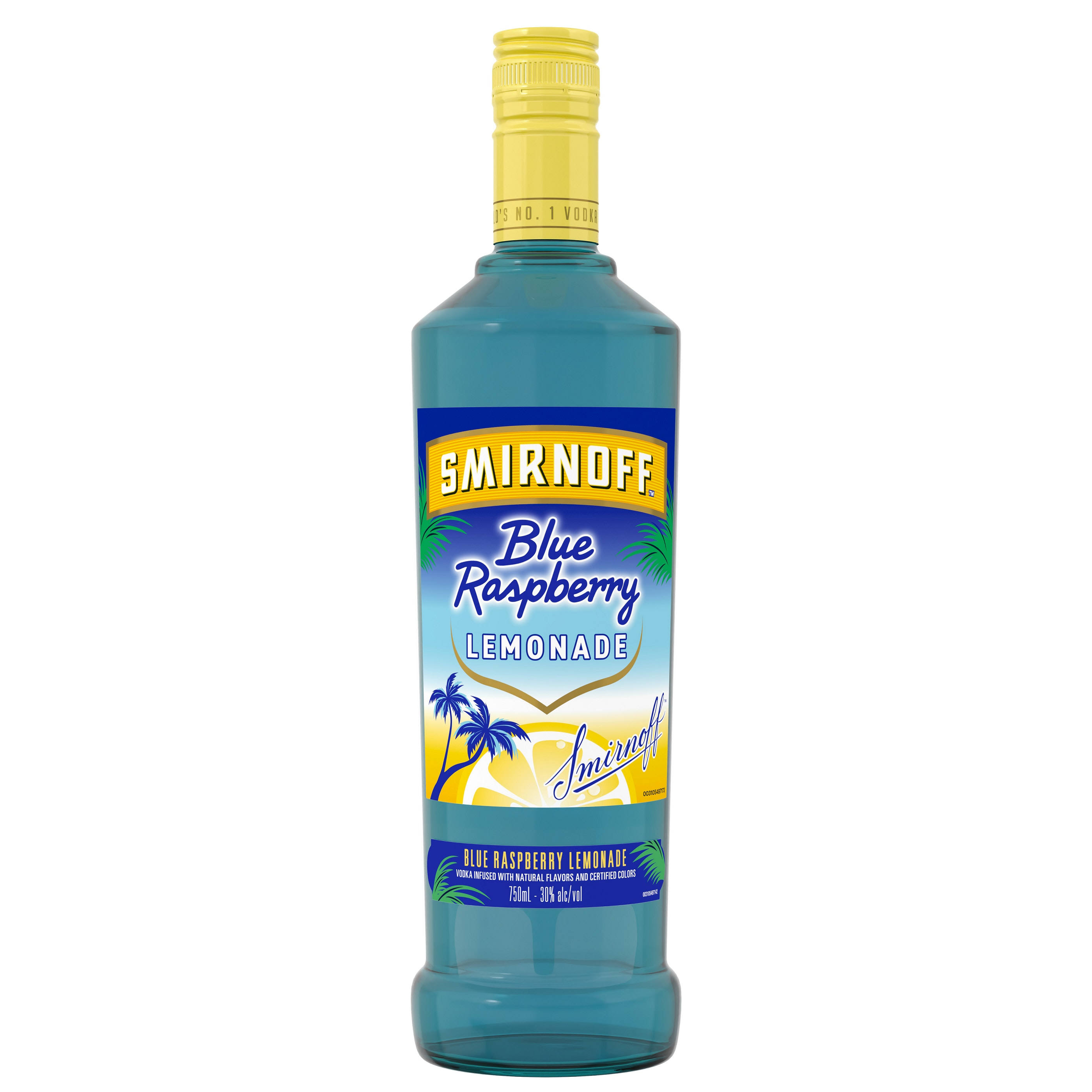 Smirnoff Blue Raspberry Lemonade Vodka (750 ml)