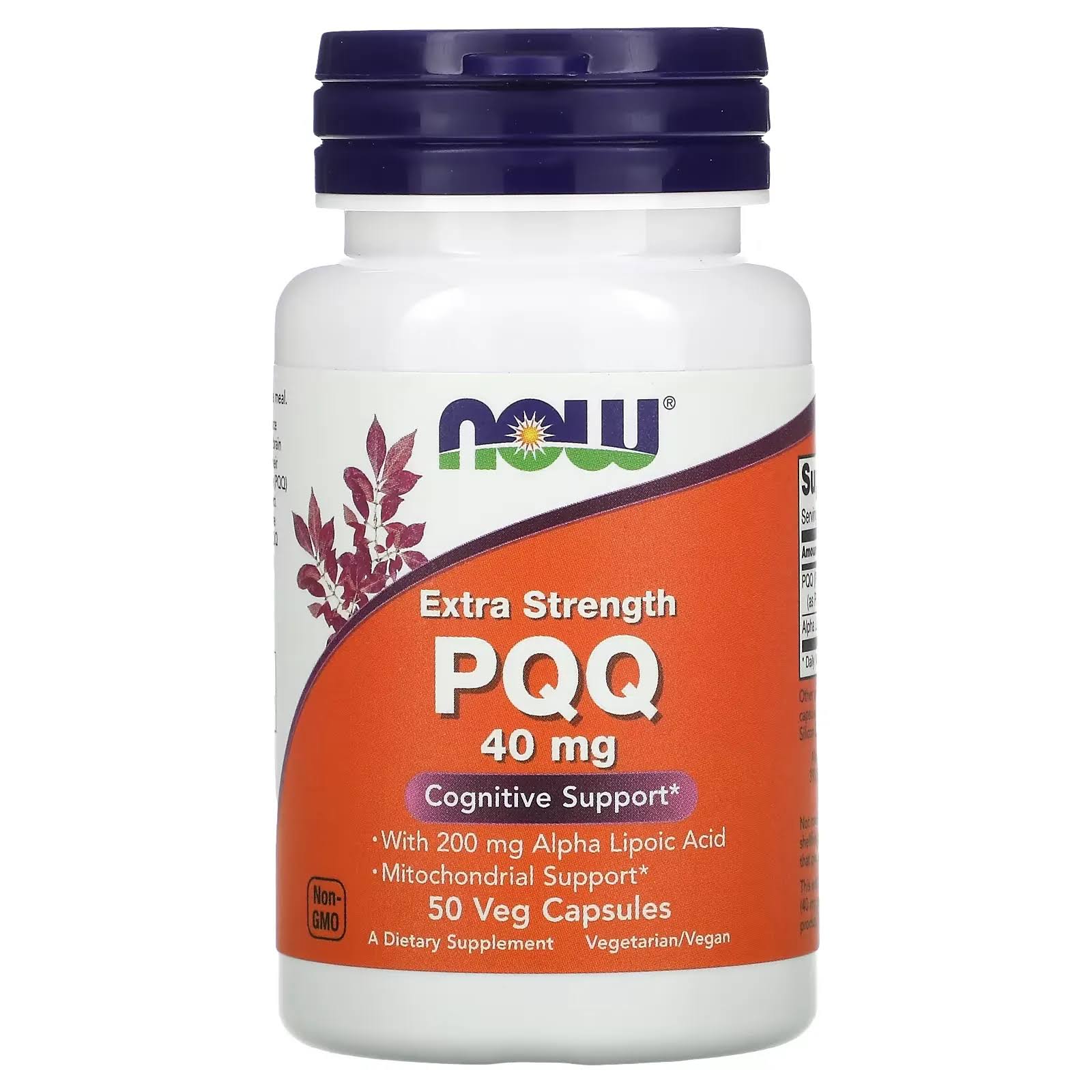 Now Foods Pqq 40 mg Extra Strength 50 Vcaps