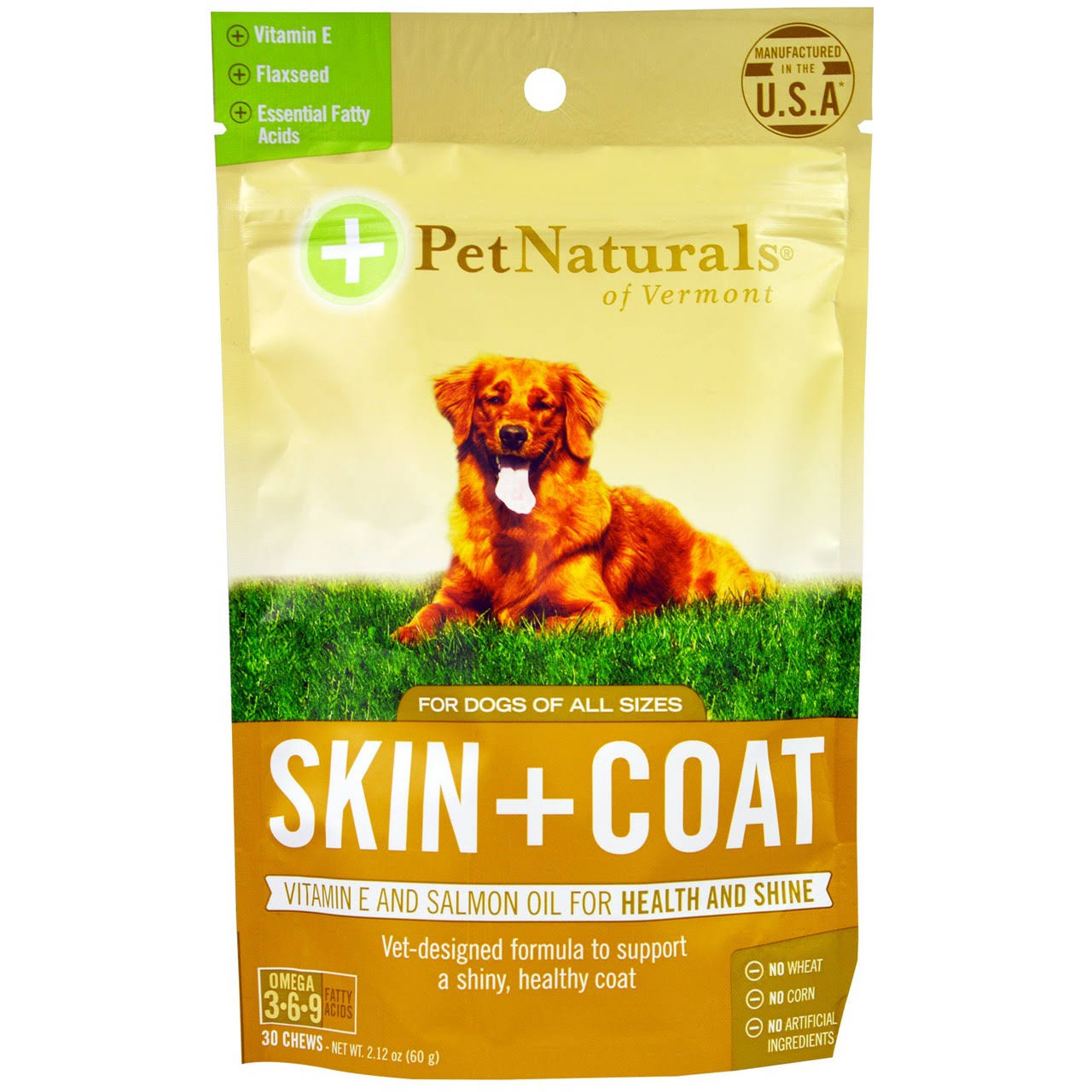 Pet Naturals Of Vermont Skin & Coat Supplement - 30 Chews, 60g