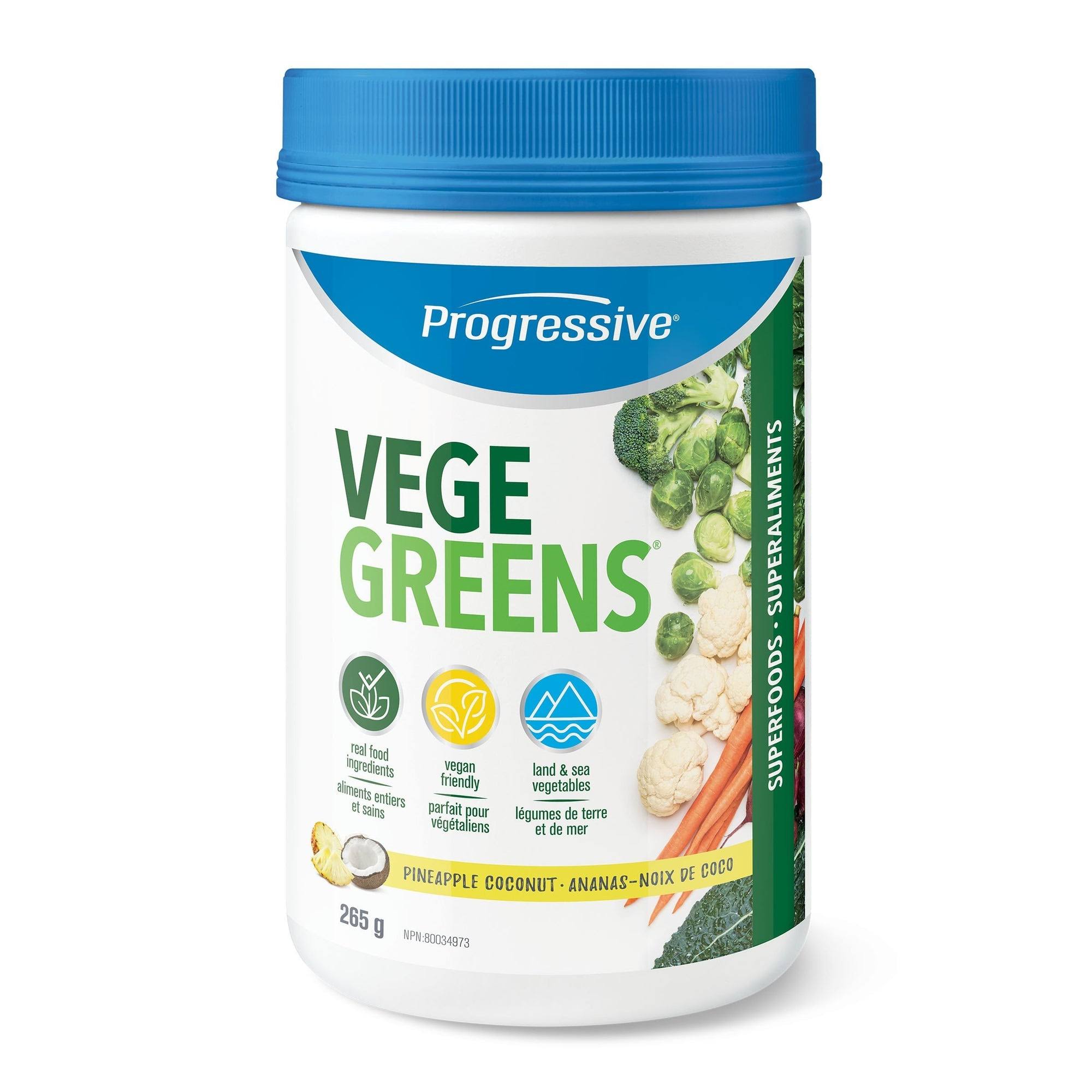 Progressive VegeGreens Pineapple Coconut 66 g