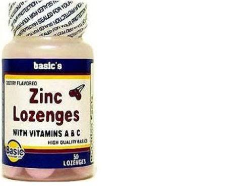Basic Vitamins BV Zinc With Vitamin C - Cherry, 50ct