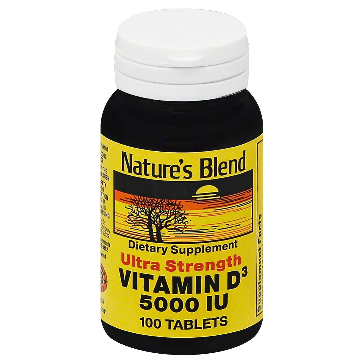 Nature's Blend Vitamin D3 Supplement - 5000IU, 100 Tablets