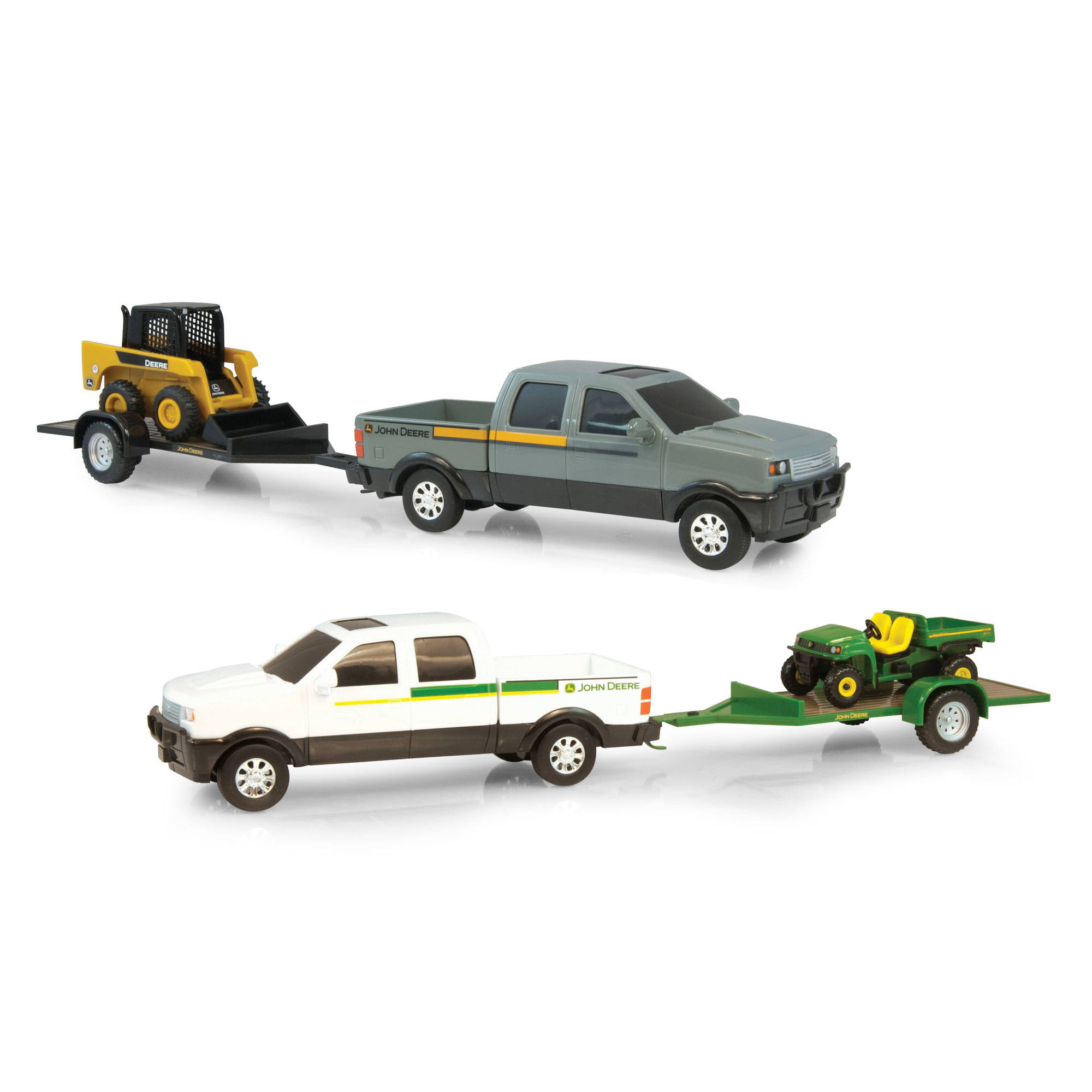 Tomy John Deere Pickup Hauling Car Toy Set