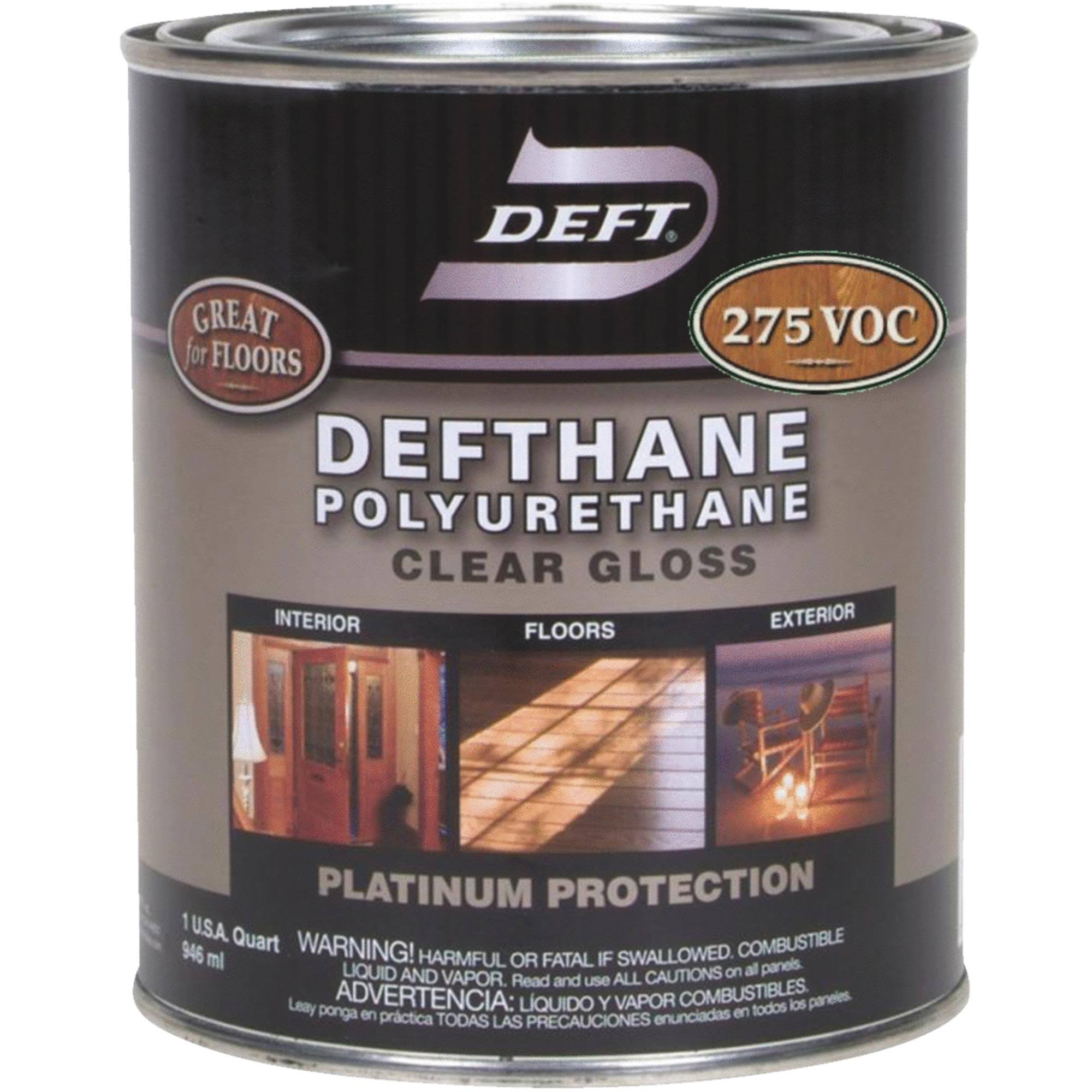 Deft Defthane Polyurethane Clear Gloss Platinum Protection