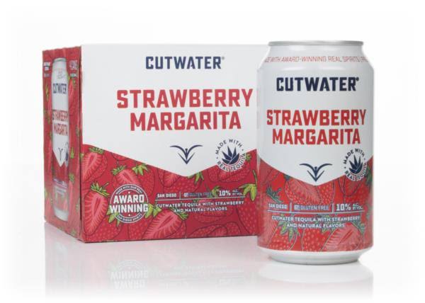 Cutwater Strawberry Margarita (4 x 355ml) Pre-Bottled Cocktails