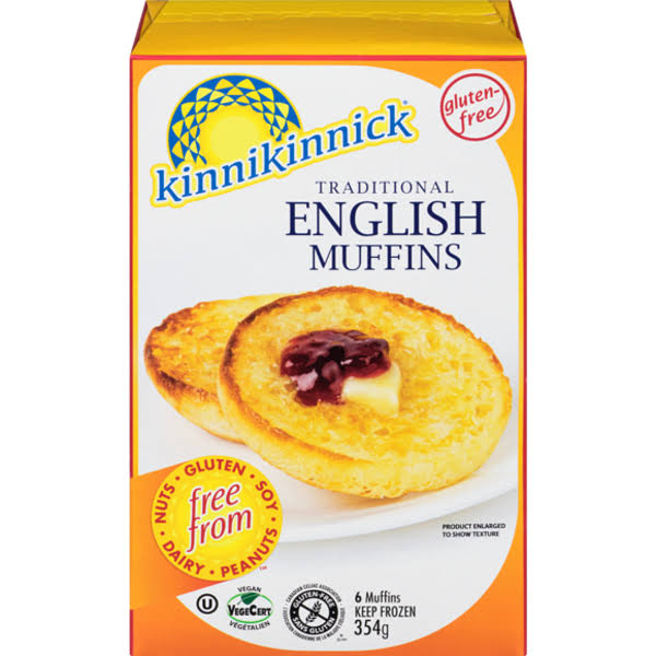 Kinnikinnick Traditional English Muffins - 12.5 oz
