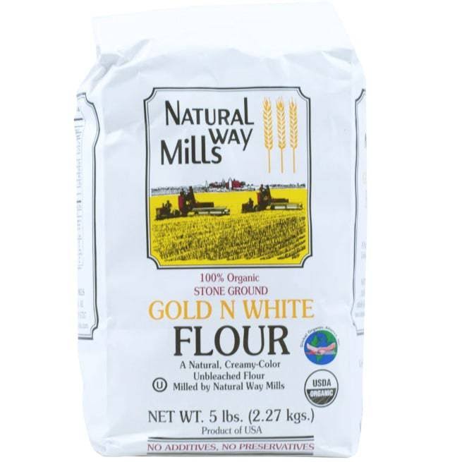 Organic White Flour, w/Germ (Gold N White) 5 lbs