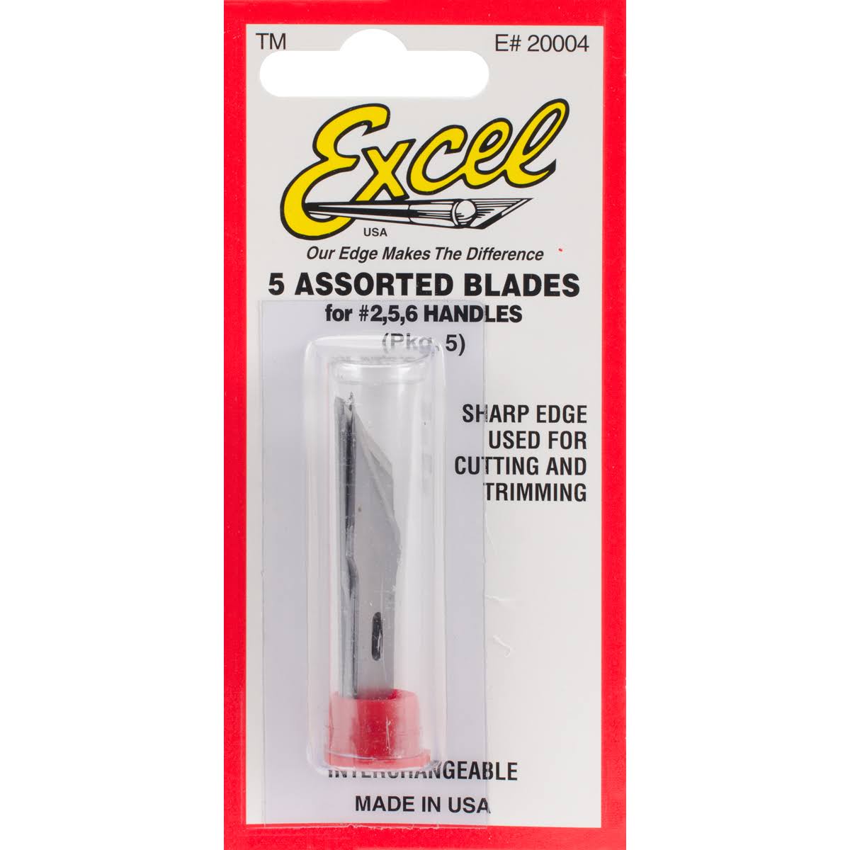 Excel Exl20004 Hobby Blade Corp K2 Assorted Blades - 5pcs