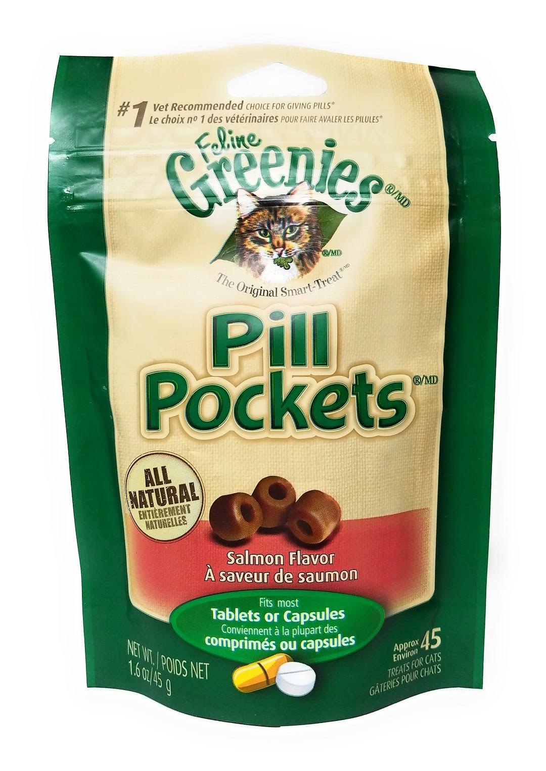Greenies Feline Pill Pockets - Salmon, 1.6oz