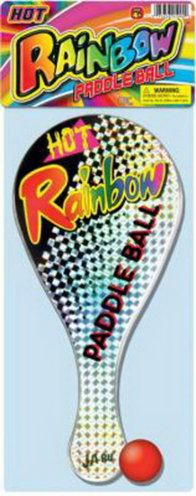 Jaru Rainbow Paddle Ball Toy
