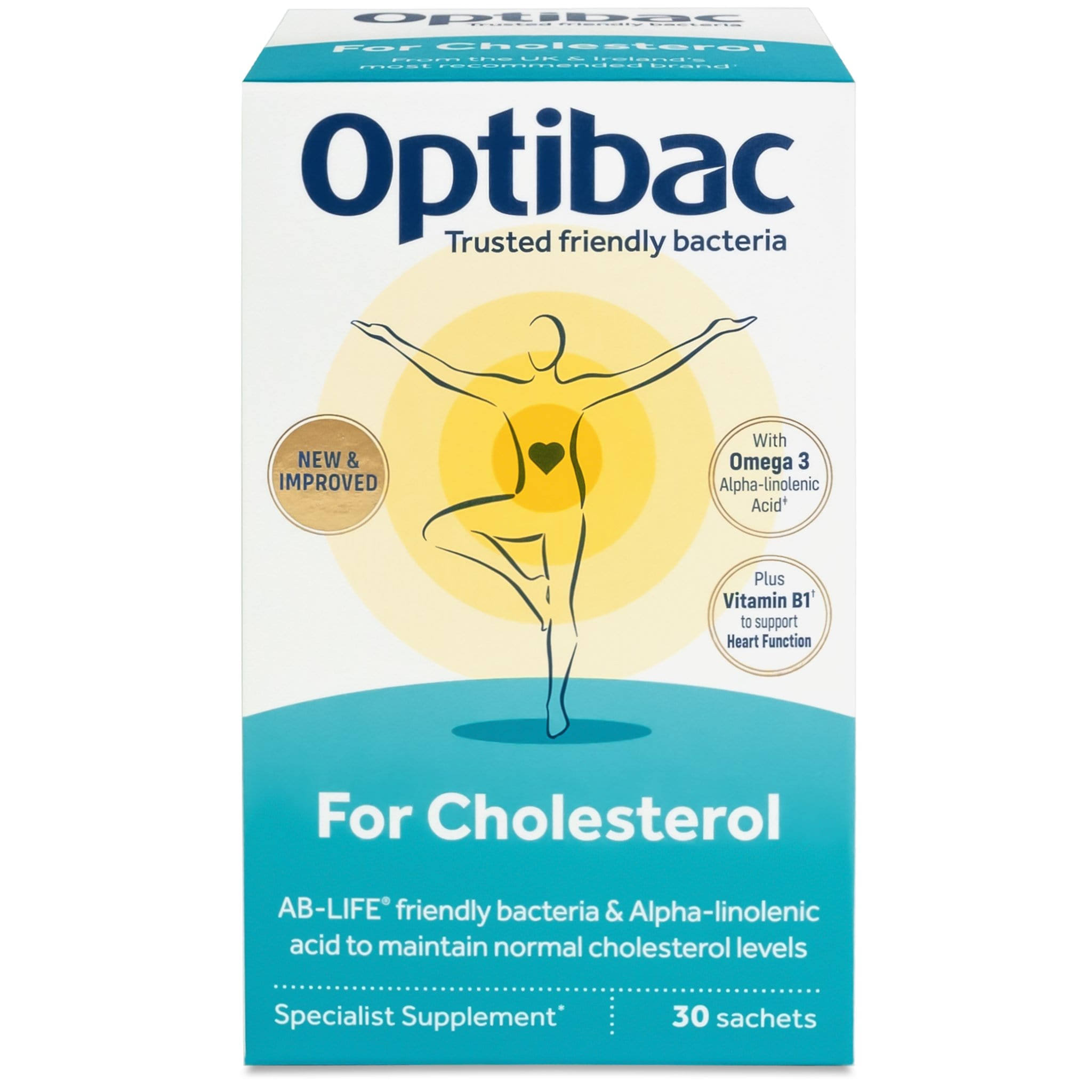 OptiBac Probiotics For Your Cholesterol Supplement - 60 Capsules
