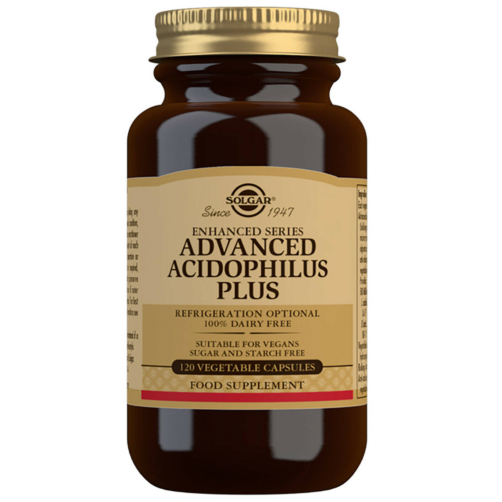 Solgar Advanced Acidophilus Plus Dietary Supplement - 120 Capsules