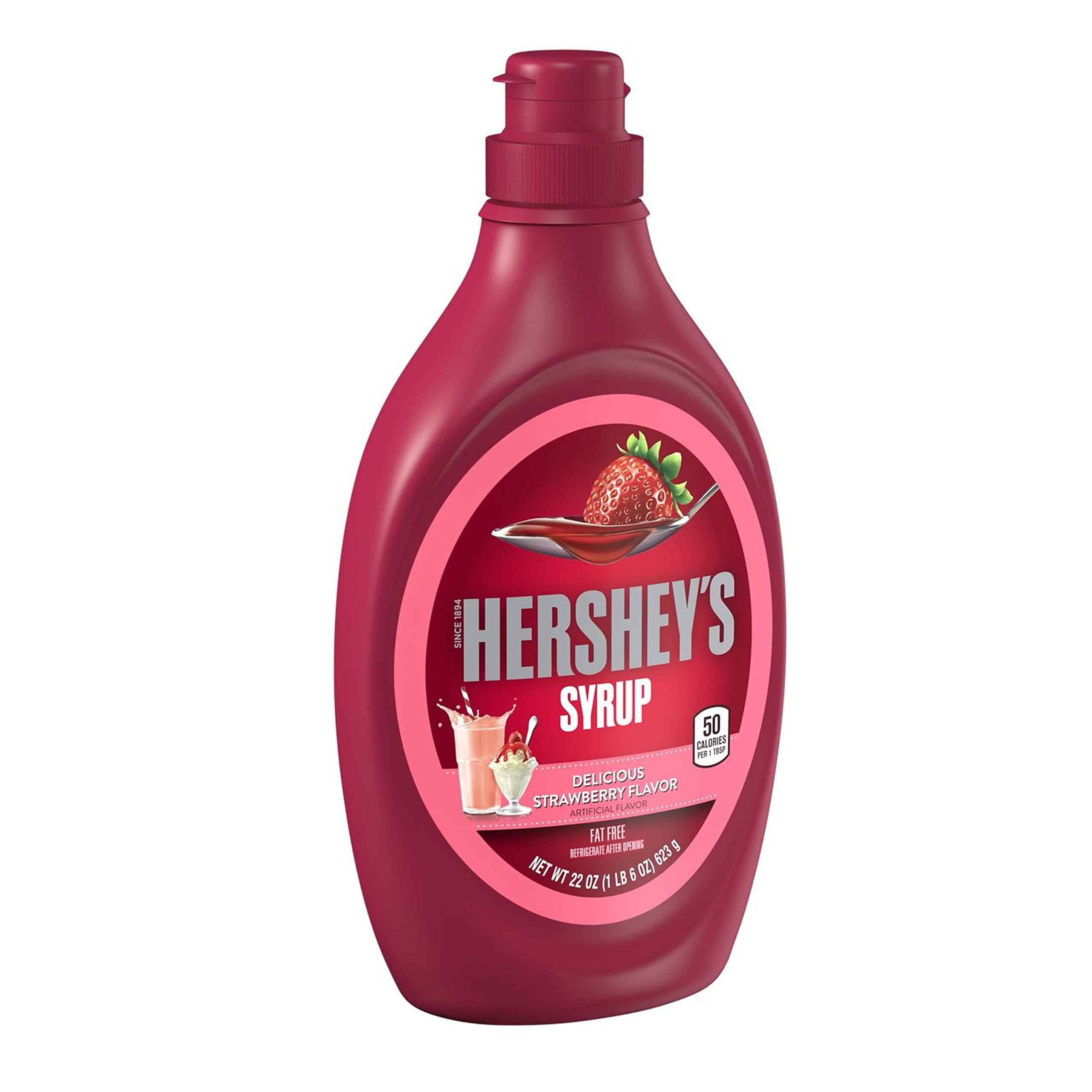 Hershey's Delicious Syrup - Strawberry Flavor, 22oz
