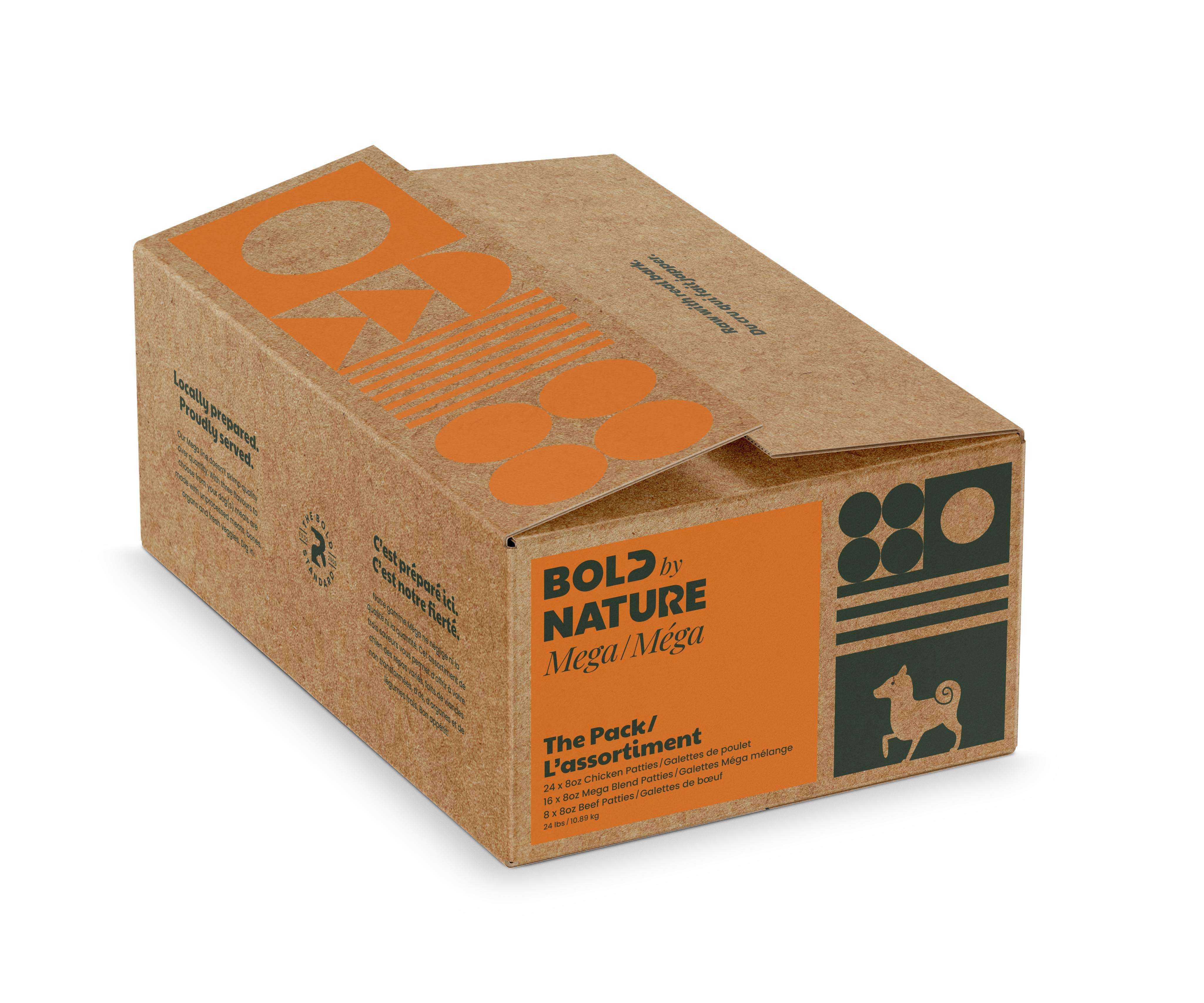 Bold By Nature Dog Mega Raw Chicken Variety Pack 24 lbs