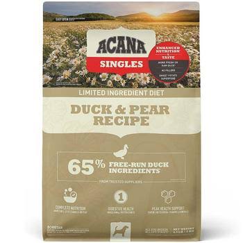 Acana Singles Limited Ingredient Duck & Pear Recipe Grain-Free Dry Dog Food - 4.5 lb. Bag