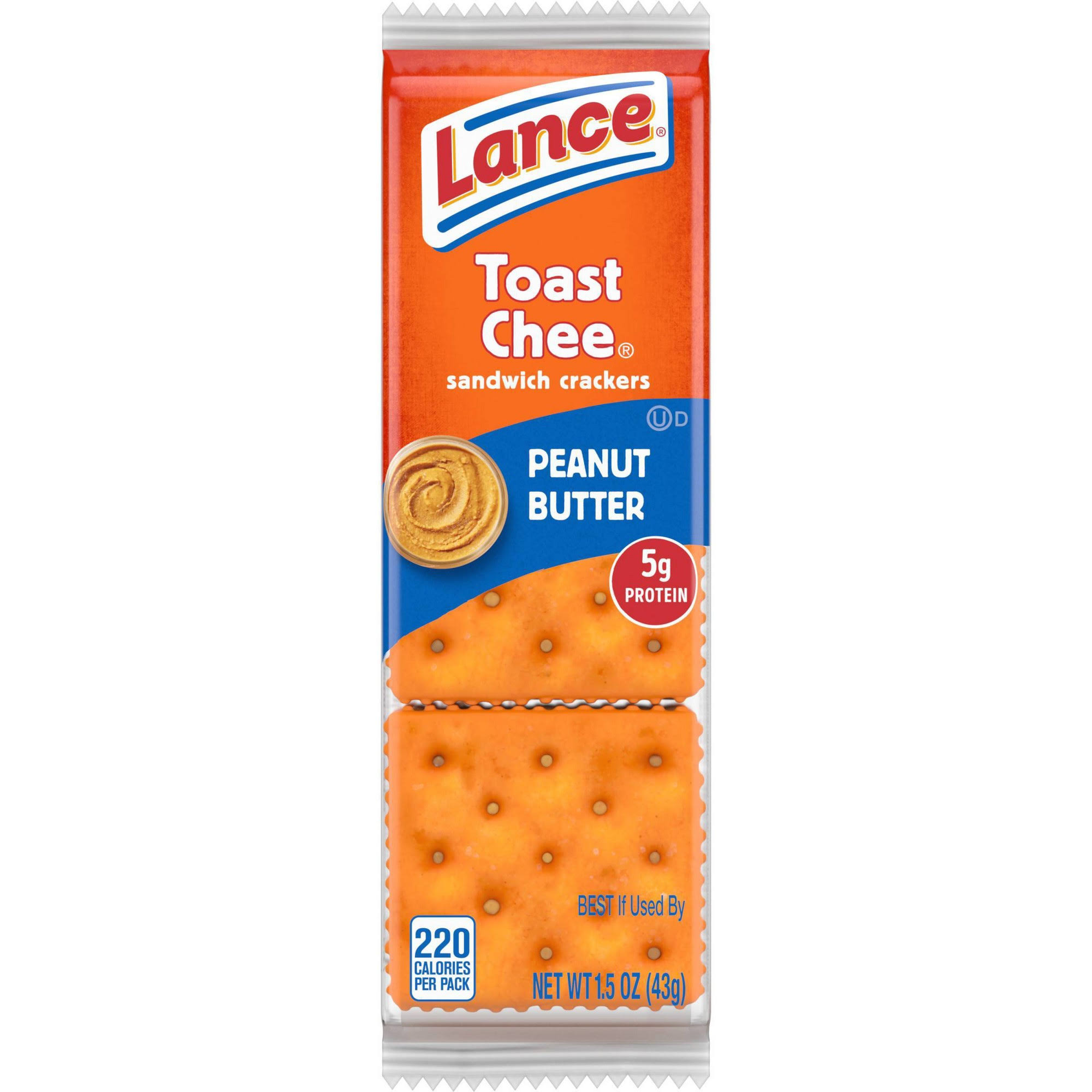 Lance Toast Chee Crackers - Peanut Butter, 43g