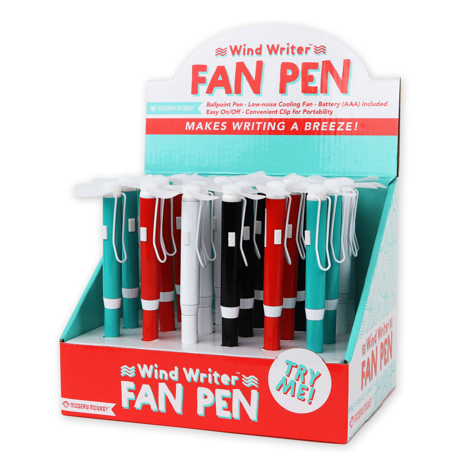 DM Merchandising Wind Writer Fan Pen Assorted