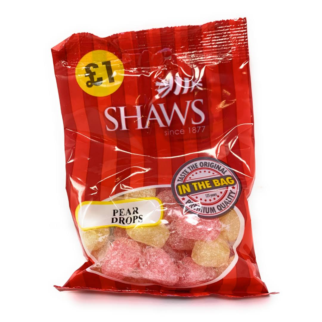 WJ Shaws in The Bag Sweets Pear Drops 120g