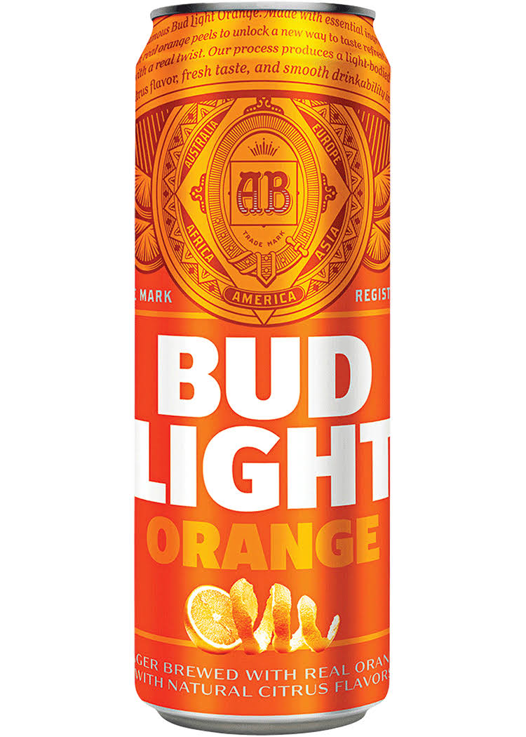Bud Light Beer, Lager, Orange - 25 fl oz