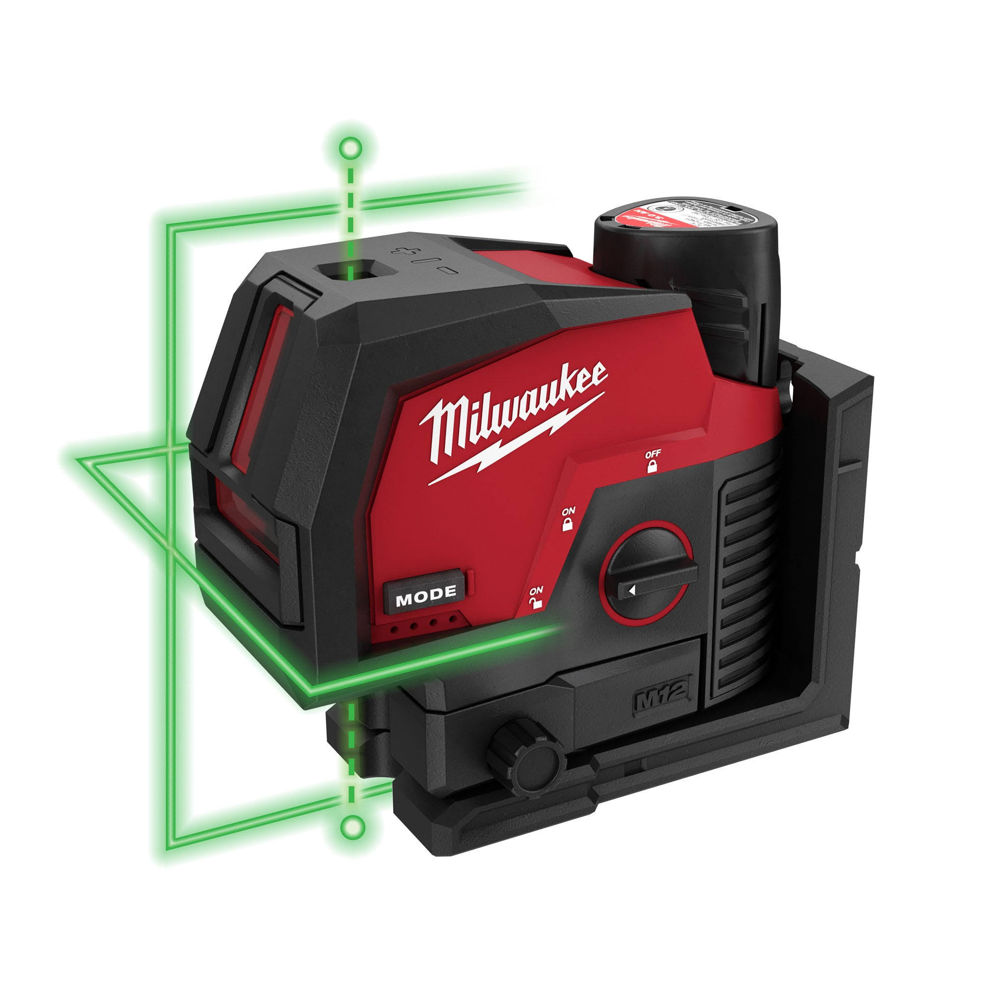 Milwaukee 3622-21 - M12 Green Cross Line & Plumb Points Laser Kit