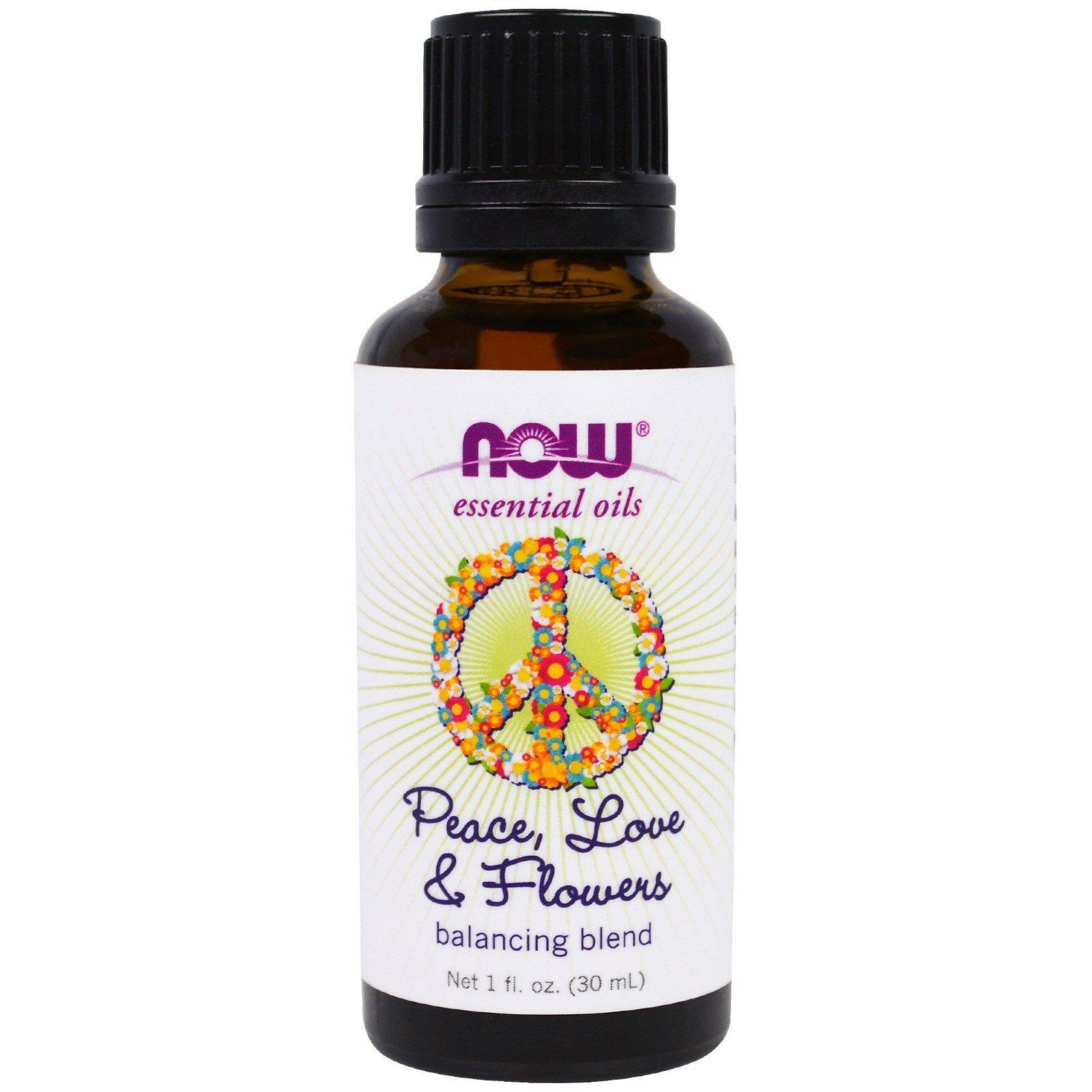Now Foods Essential Oil Balancing Blend Peace, Love & Flowers - 1oz