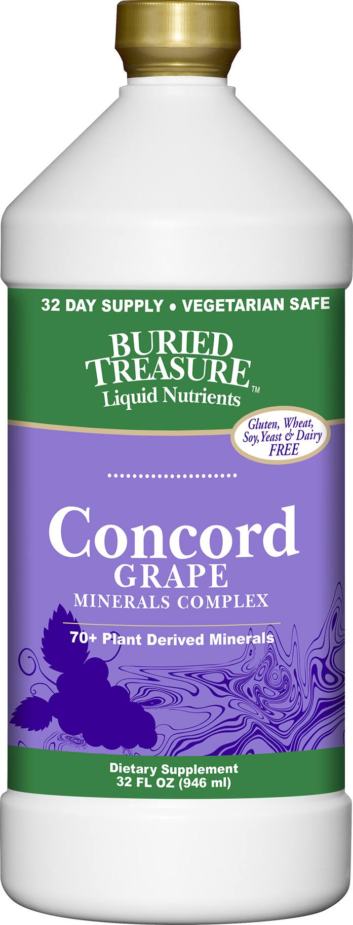 Buried Treasure 70 Plus Plant Derived Minerals Concord - Grape, 32oz