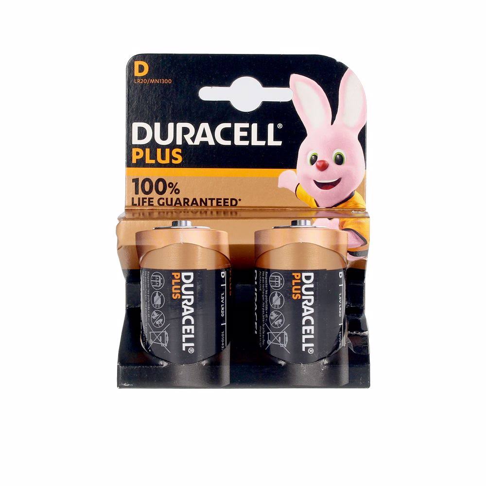 Duracell Plus Power D Lr20 Alkaline Batteries 2 Units Black