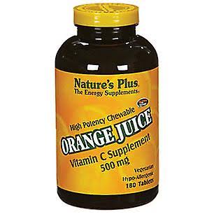 Nature's Plus Orange Juice C 500mg - 180 Chewable Tablets