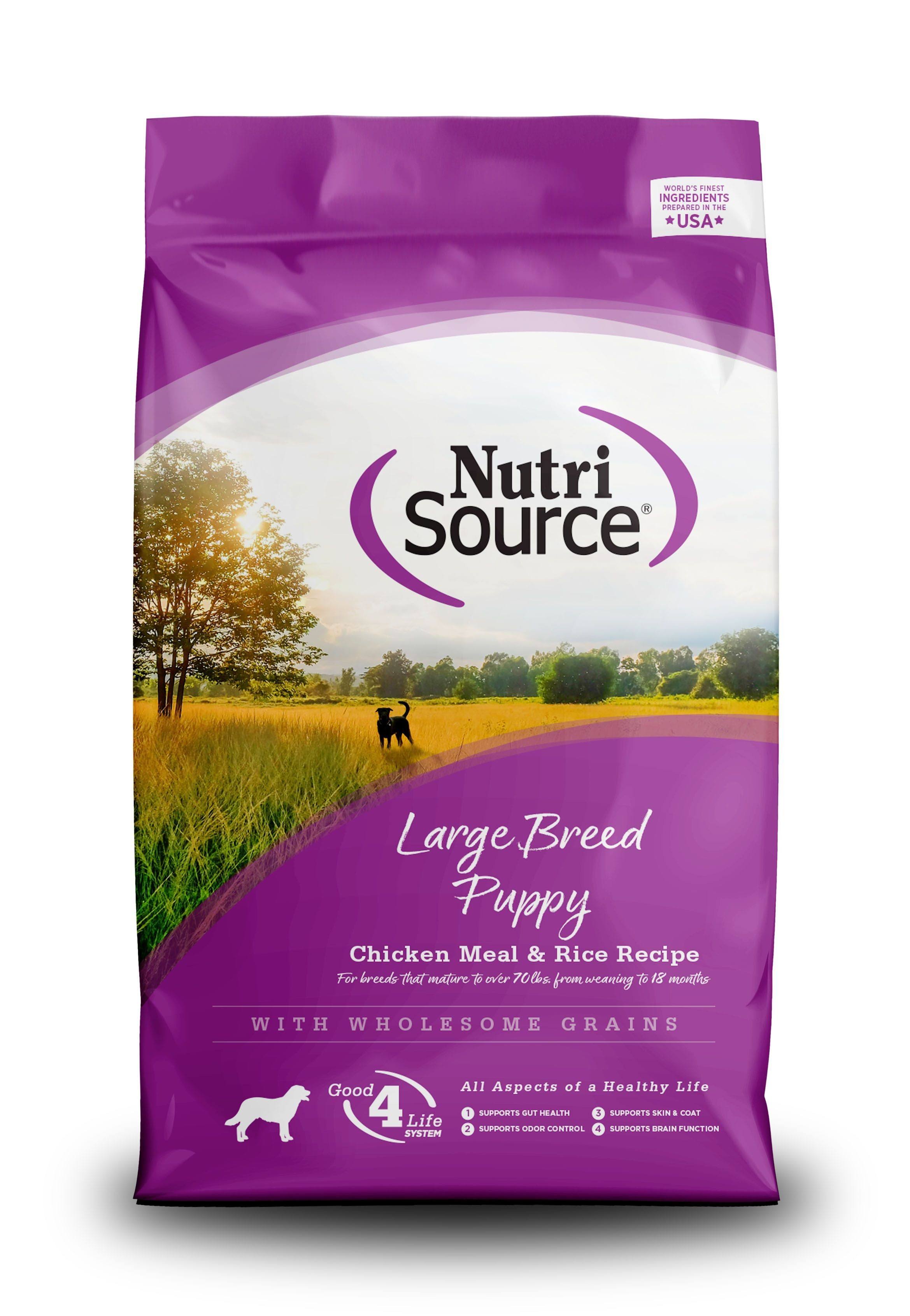 NutriSource Large Breed Puppy Chicken & Rice Dry Dog Food, 26-lb