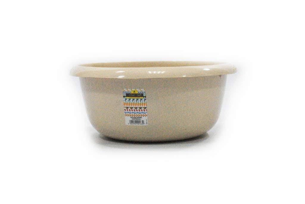 Round Bowl - 6 Litre - Choice of Colour - Perfect For Camping (Beige) by TML | Tableware | Free Shipping On All Orders | Best Price Guarantee
