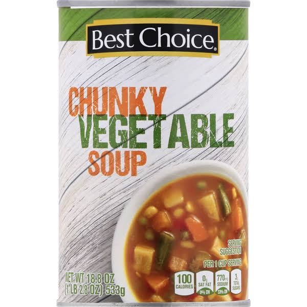 Best Choice Vegetable Soup, Chunk - 18.8 oz