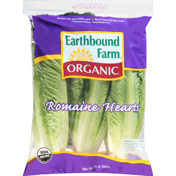 Earthbound Farms Organic Romaine Hearts - 3 ct