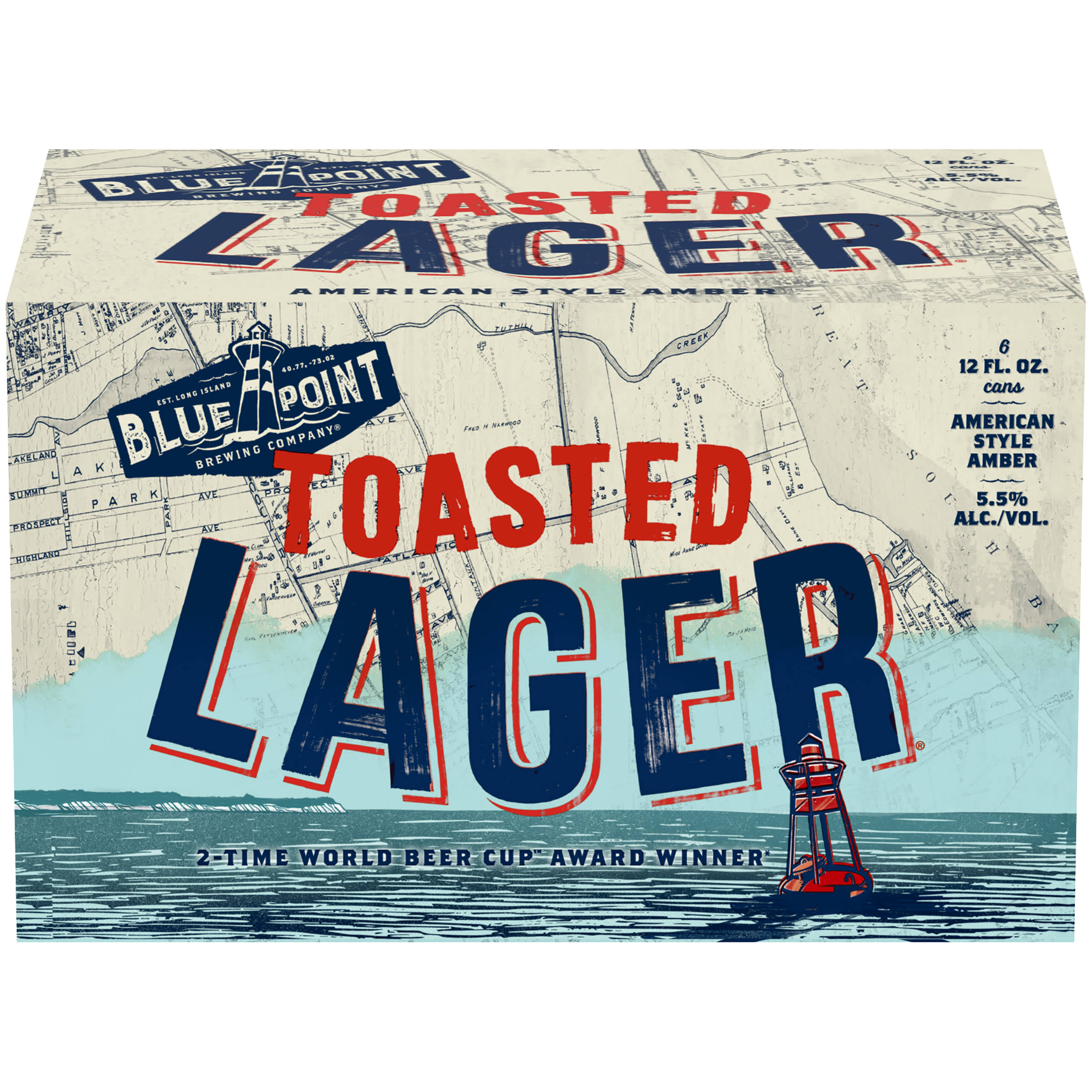 Blue Point Beer, Toasted Lager - 6 pack, 12 fl oz cans