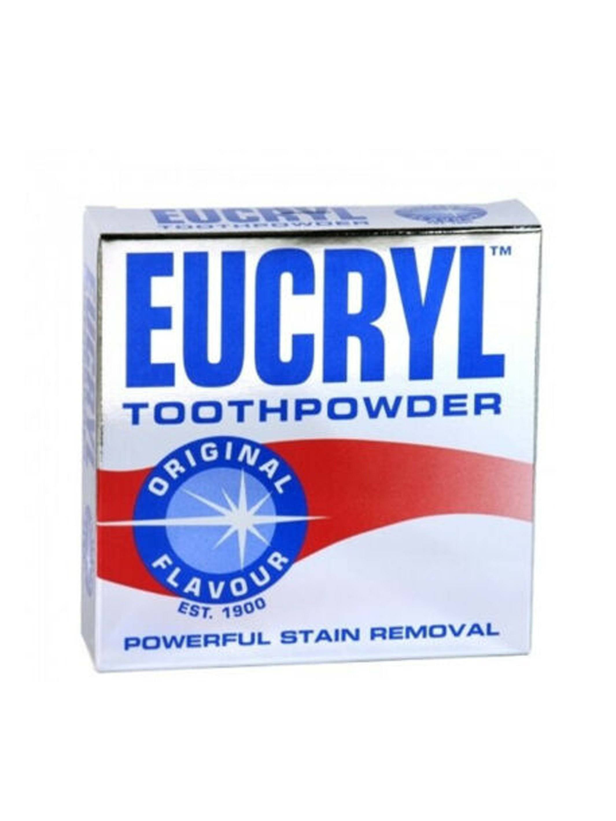 Eucryl Smokers Tooth Powder Powerful Stain Removal - Original Flavor, 50g