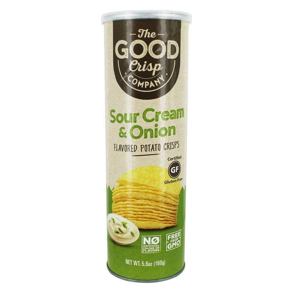 The Good Crisp Company Potato Crisps, Sour Cream & Onion - 5.6 oz