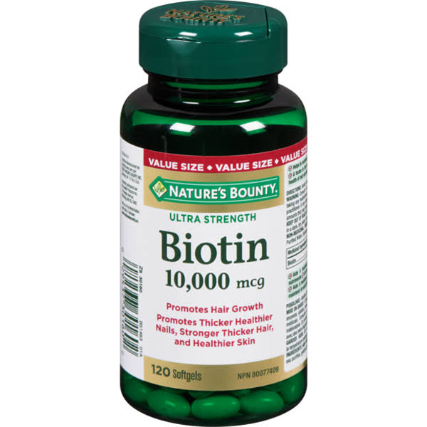 Nature's Bounty Biotin 10,000 Mcg Value Size