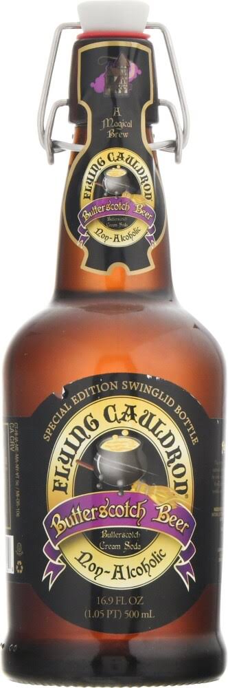 Flying Cauldron Butterscotch Beer, Non Alcoholic - 16.9 fl oz