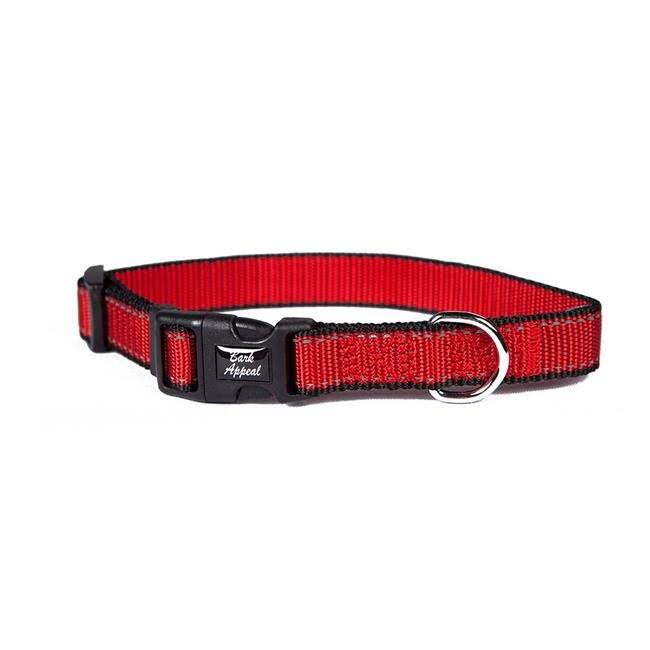 Bark Appeal RRNPC-3-4 Reflective Collar, Red - 0.75 in.