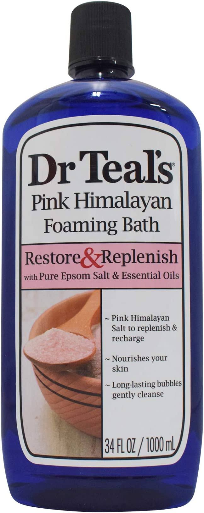 Dr Teal's Restore & Replenish Pink Himalayan Foaming Bath - 34oz