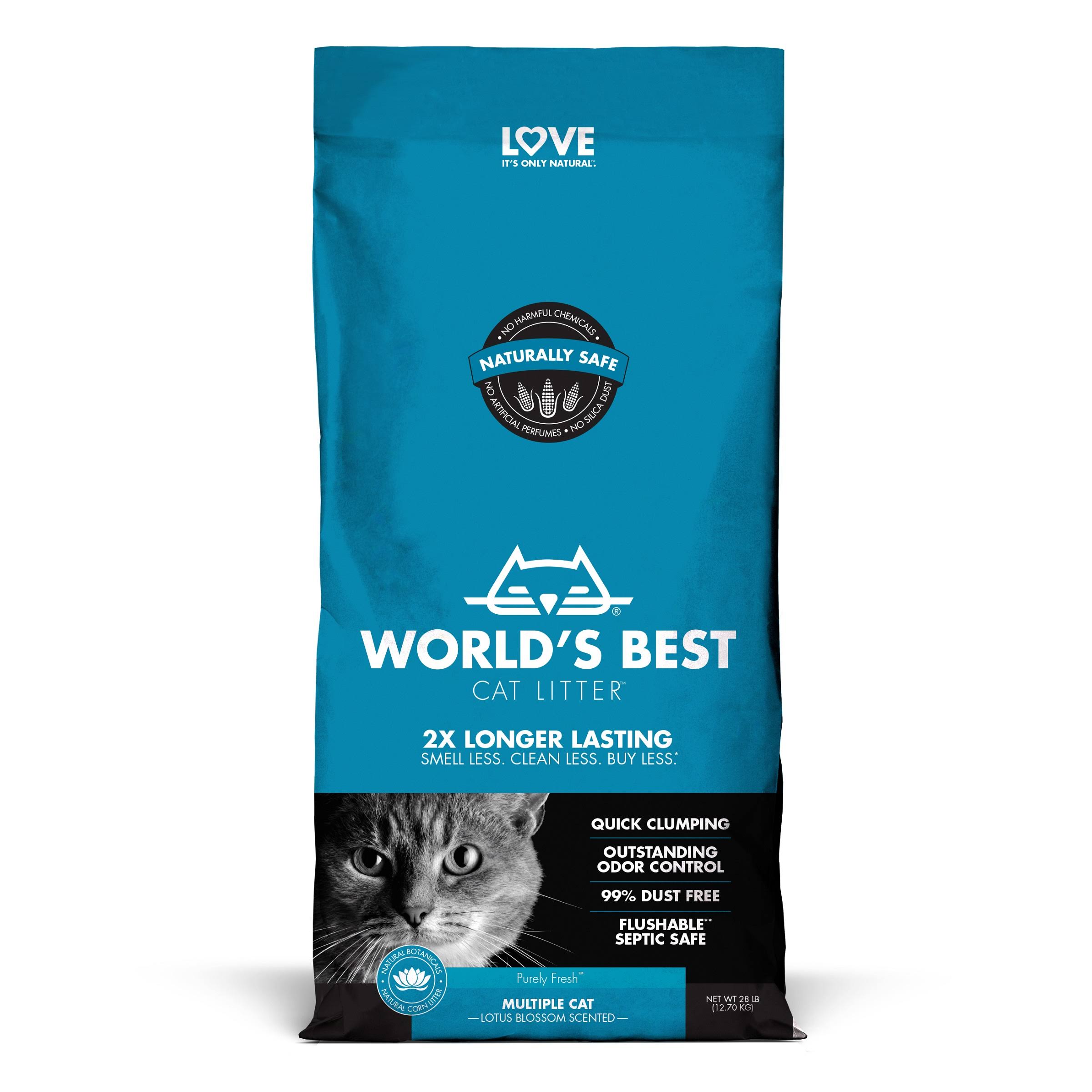 World's Best Cat Litter Lotus Blossom Scented Formula - 28lbs