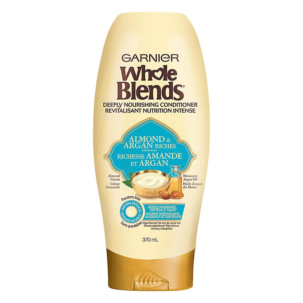 Garnier Whole Blends Almond and Argan Riches Deeply Nourishing Hair Conditioner - 370ml