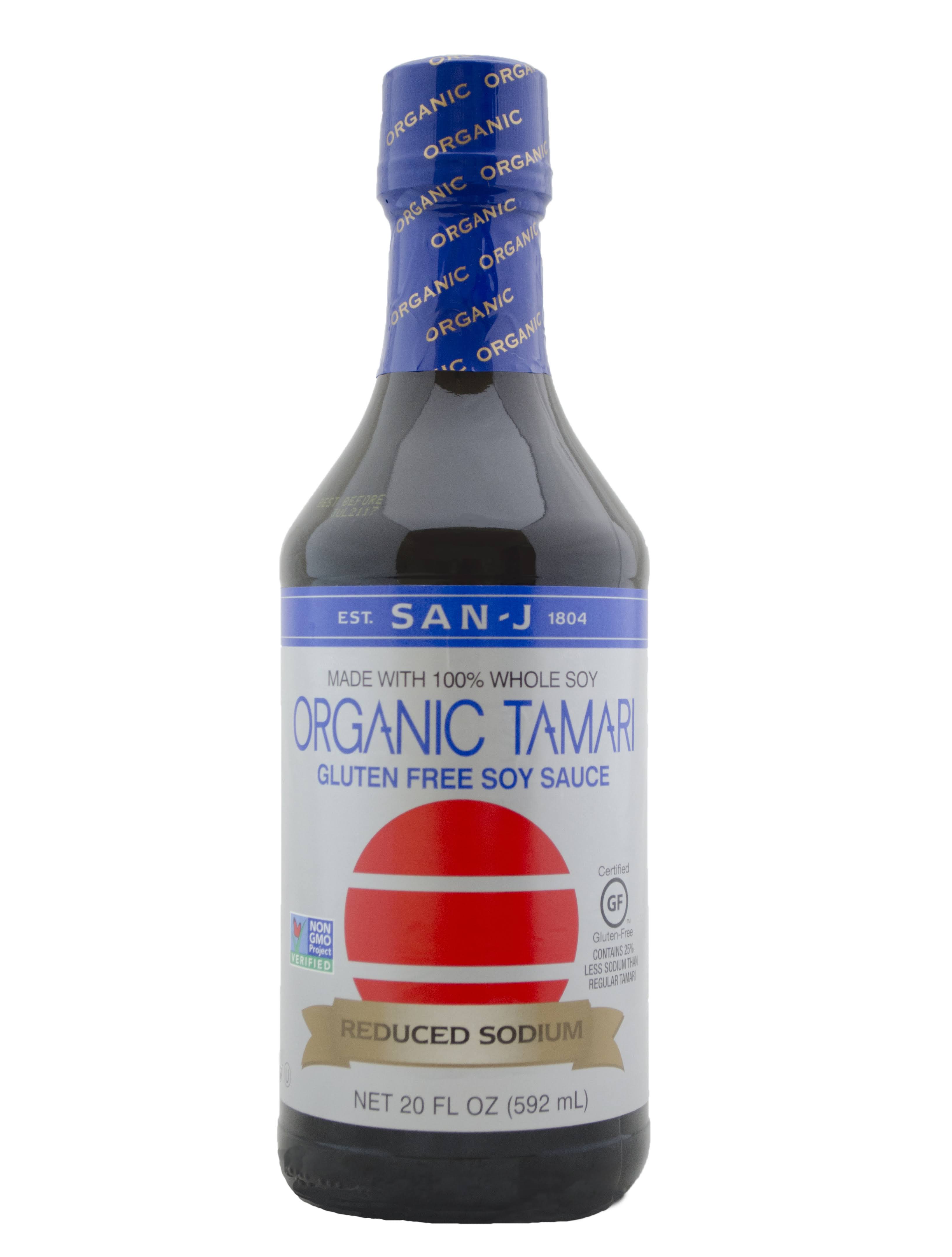 San-J, Organic Reduced Sodium Gluten Free Tamari Soy Sauce - 20 fl oz